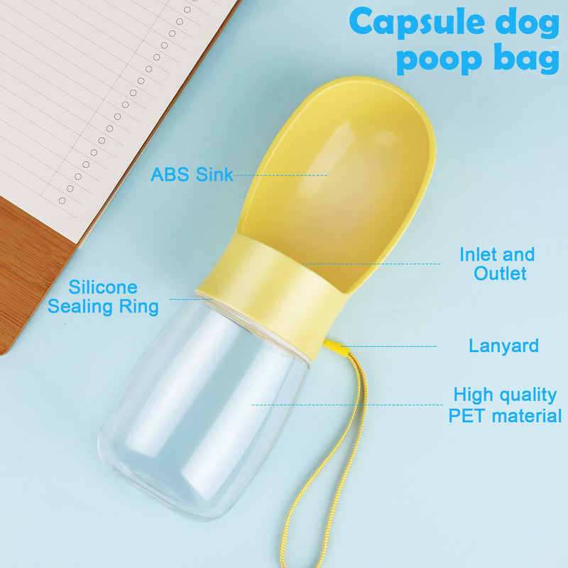 Zacro Dog Water Bottle,Portable Pet Water Bottle Leak Proof Puppy Water Dispenser with Drinking Feeder, Dog Travel Water Bottle for Pets Outdoor Walking, Hiking, Travel, Food Grade Plastic - PawsPlanet Australia