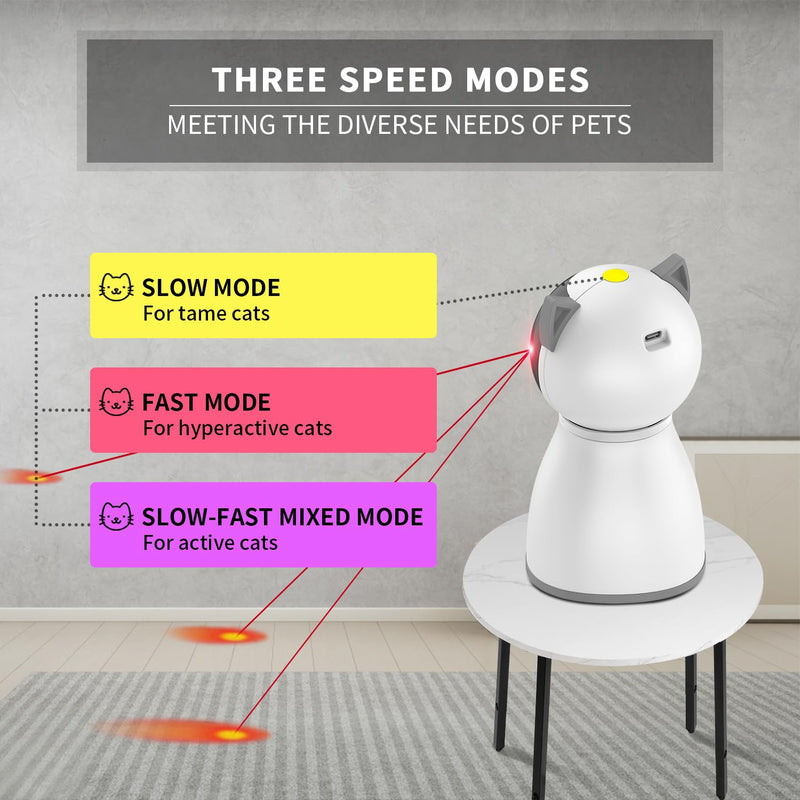 Petiepaw Cat Toy, with Real Random Trajectory, Motion Activated Rechargeable Automatic Cat Laser Toy, Interactive Cat Toy for Cats/Kittens/Dogs - PawsPlanet Australia