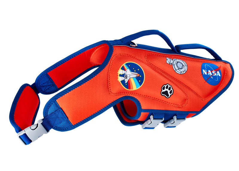 ChoChoCho NASA Dog Life Jacket, Dog Swimsuit Safe Dog Life Vests for Swimming with Superior Buoyancy & Rescue Handle, Dog Beach Accessories, Puppy Boat Accessories, Stylish Pet Top Pick X-Small Orange - PawsPlanet Australia