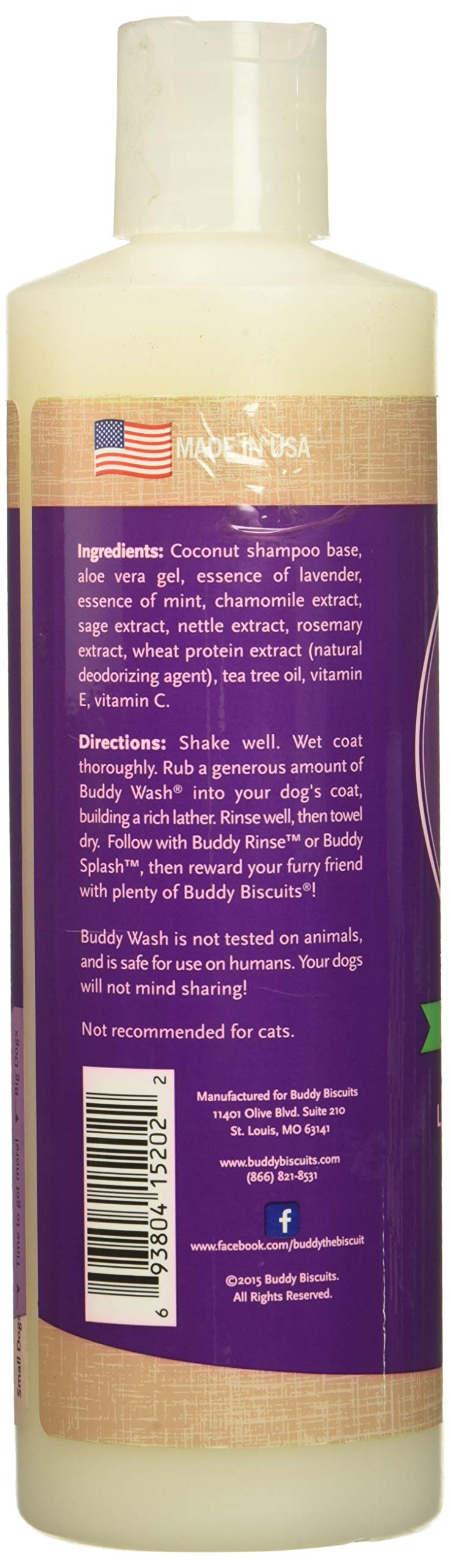 [Australia] - Cloud Star Buddy Wash Lavender & Mint 2-in-1 Dog Shampoo + Conditioner 16 Oz 