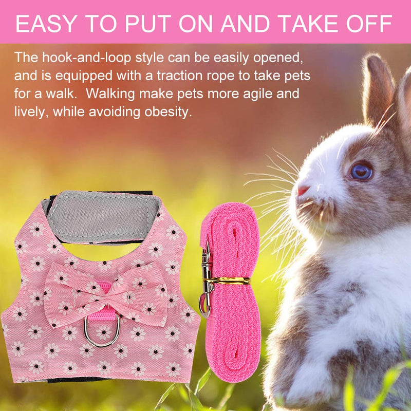 SALUTUYA pet Vest Harness Lead Set Small Animal Accessories D‑shaped Buckle Rabbit(M) M - PawsPlanet Australia