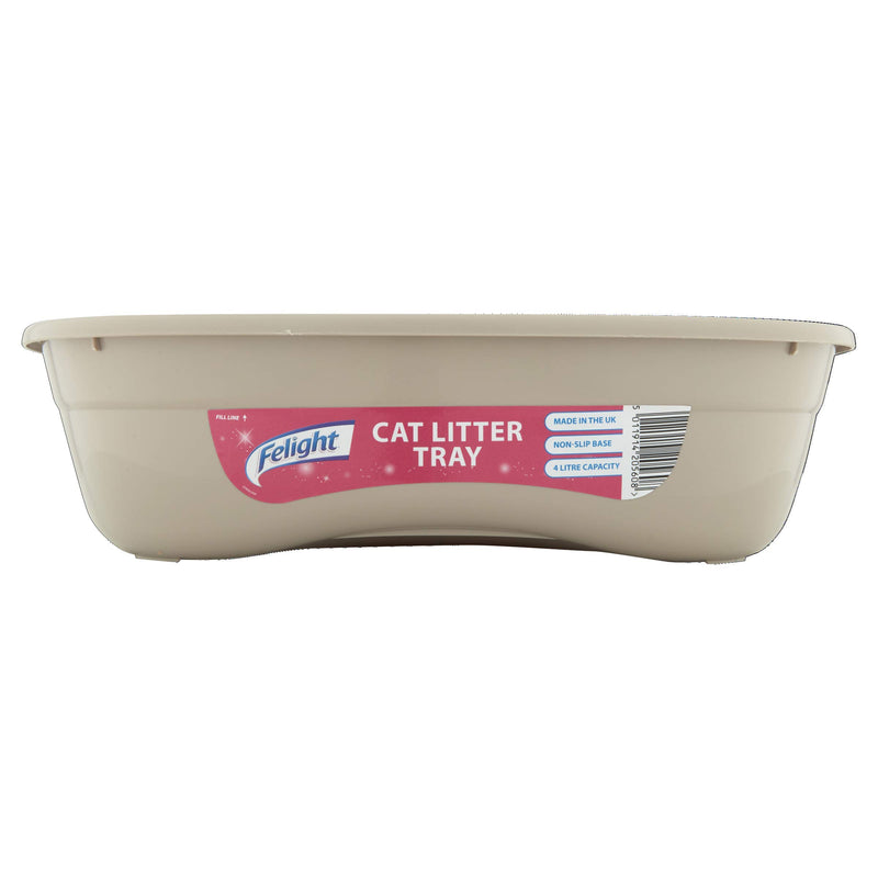 Felight | Cat Litter Tray, Easy to Clean & Suitable for Kittens | Non-Slip Base, Made in the UK | Assorted Colours ( 4 Litre Capacity) - PawsPlanet Australia