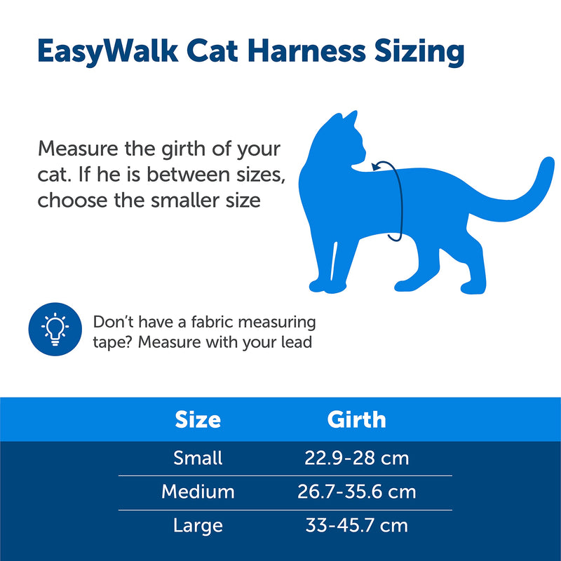 PetSafe Easy Walk Cat Harness with Bungee Lead, Comfortable Control with Adjustable Fit, Includes Stretchy Bungee Section, Small-Red Red - PawsPlanet Australia