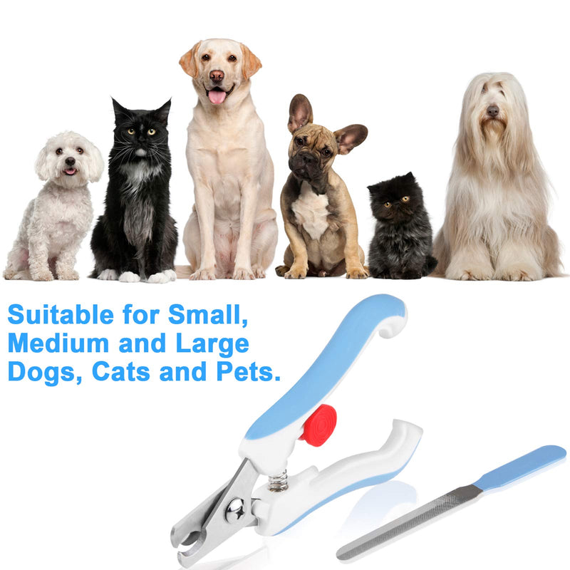 [Australia] - yzhtbrush Dog Nail Clippers, Trimmer with Safety Guard to Avoid Over Cutting, Professional Dog Nail Grinder for Pet Blue 