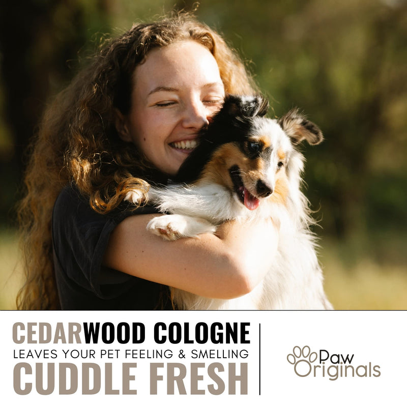 Cedarwood Cologne Perfume For Dogs - Long Lasting Deodoriser For Dogs & Aloe Vera Coat Conditioner- Naturally Derived - Lasts Up to 3 Days - 250ML - Perfume & Conditioner For Dogs, Cats & Pets - PawsPlanet Australia