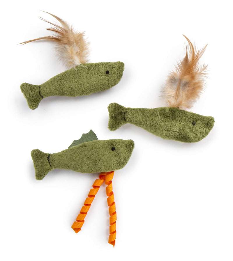 SmartyKat Crinkle Fish Catnip Toys for Cats & Kittens, Stimulating, Fun & Engaging Play - Multiple Styles Fish Friends Set, 3-Set - PawsPlanet Australia