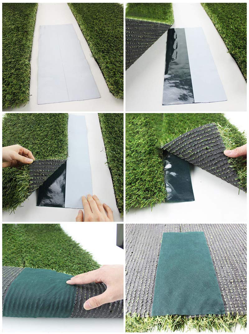 INMOZATA Artificial Grass Seaming Tape Self Adhesive Joining Turf Tape Jointing Fixing Synthetic Lawn Carpet Tape for Connecting Fake Grass Carpet (5m x 15cm (L x W)) 5m x 15cm (L x W) - PawsPlanet Australia