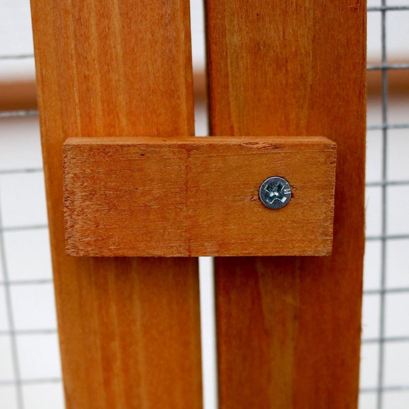 Oypla Wooden Outdoor Triangle Rabbit Guinea Pig Pet Hutch Run Cage - PawsPlanet Australia