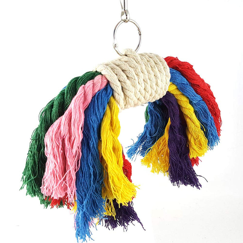 [Australia] - Blnboimrun 7 Packs Bird Parrot Toys Hanging Bell Pet Bird Cage Hammock Swing Chewing Hanging Toy Suitable for Small Parakeets,Cockatiels,Conures,Finches,Budgie,Macaws,Parrots,Love Birds 