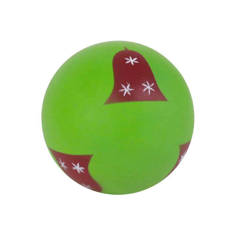 Rosewood Festive Rubber Dog Ball - Assorted Designs (1 Ball Supplied) - PawsPlanet Australia