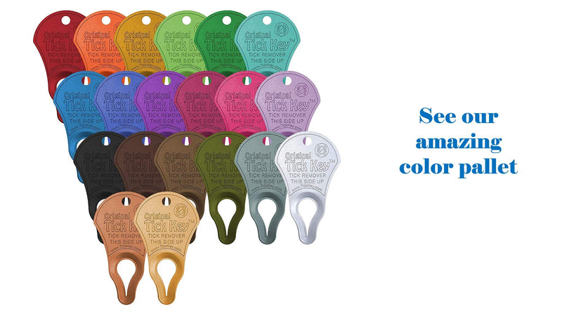 The Original Tick Key -Tick Detaching Device - Portable, Safe and Highly Effective Tick Detaching Tool (Seafoam) - PawsPlanet Australia