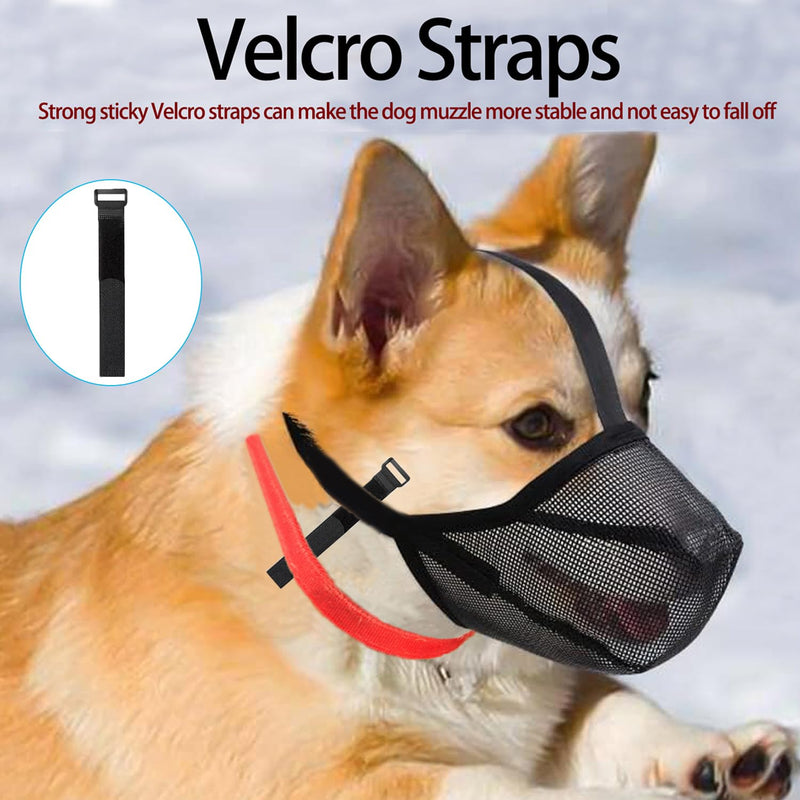 Muzzle for Large Dogs, Muzzle for Medium Dogs with Velcro Fastener, Breathable Pet Mask Dog Training, Muzzle for Small Medium Large Dogs (M) M - PawsPlanet Australia