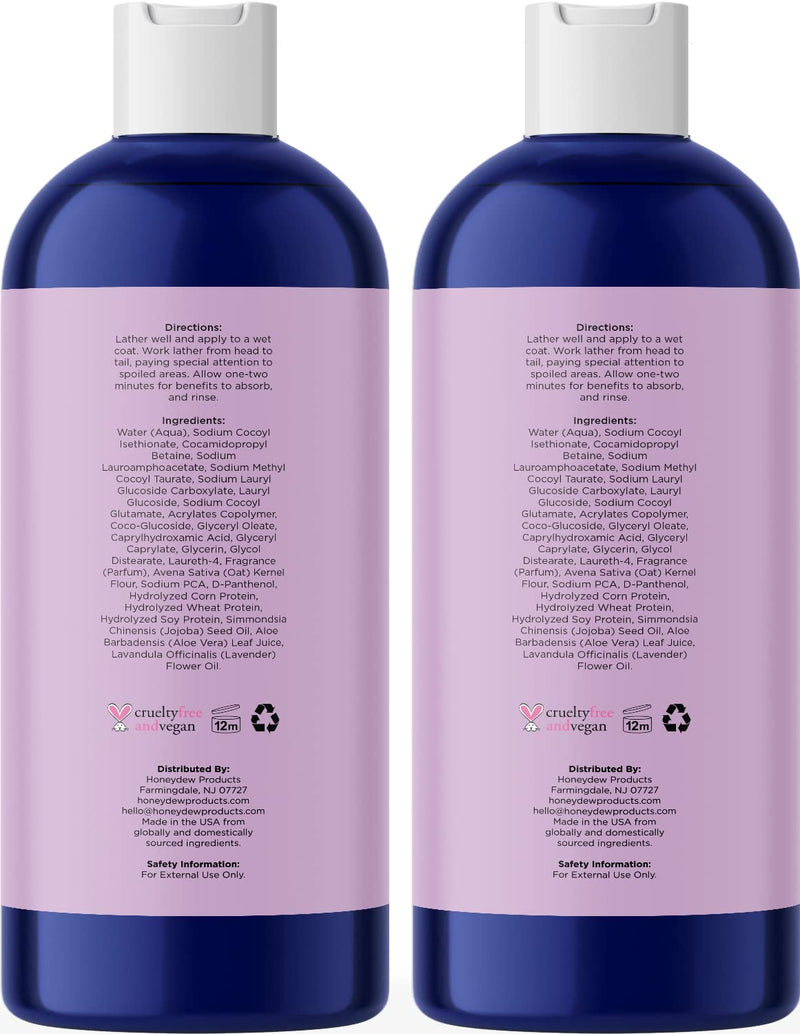 Cleansing Dog Shampoo for Smelly Dogs - Refreshing Colloidal Oatmeal Dog Shampoo for Dry Skin and Cleansing Dog Bath Soap - Moisturizing Lavender and Oatmeal Shampoo for Dogs and Great Smelling Pups - PawsPlanet Australia