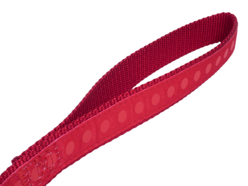 Petface Tonal Dots Print Nylon Dog Lead, Small, Red - PawsPlanet Australia