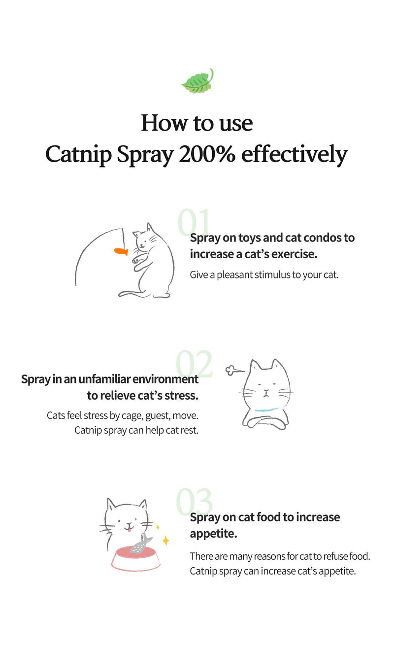 [Australia] - Gororong Premium Catnip Spray for Indoor, Outdoor Cats and Feline, Natural, Safe and High Potency, Use on Cat Toys, Scratchers and Condos 4 fl oz 