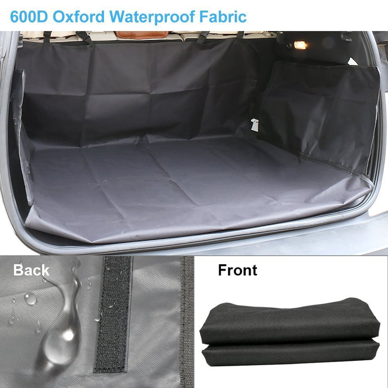 HONCENMAX Dog Cargo Liner Cover - Waterproof/Scratch Proof/Nonslip Padded Pet Seat Cover Bed Floor Mat - Universal for Car/SUV/Truck/Jeeps/Vans - Black Black A - PawsPlanet Australia