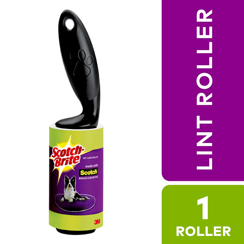 [Australia] - Scotch-Brite Pet Hair & Lint Roller, Works Great on Dog, cat, and Other Animal Hair, Sticky, 70 Sheets 