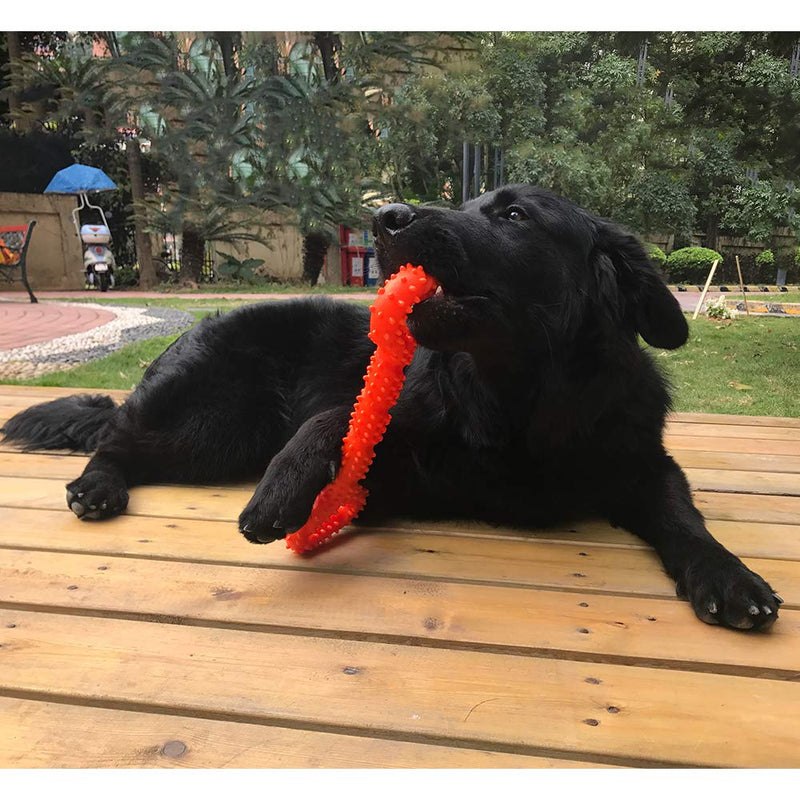 [Australia] - Palmula Dog Toy for Aggressive Chewers,Durable Dog Toy for Changing Teeth for Energetic Dogs Medium Large Dogs orange 