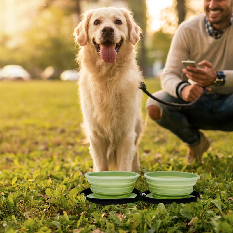 Crufts Collapsable Dogs Drinking Bowl. Portable Dog Water Bowl Collapsible Bowl. Hard Wearing Dog Bowls Travel Dog Bowl Inc Carabiner. Adjustable Size Foldable Dog Bowl, Perfect Use Puppy Bowl - PawsPlanet Australia