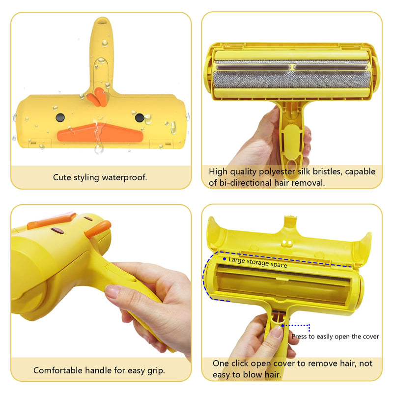 Pet hair remover lint roller, lint roller for dog hair and cat hair, reusable pet brushes, cat brush, dog brush, self-cleaning fur brush cat for sofa, bed, carpet - PawsPlanet Australia
