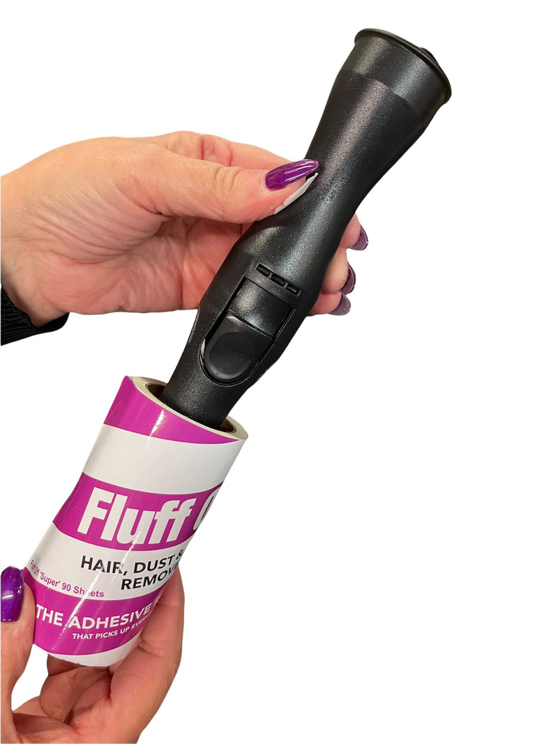Fluff Off Lint Roller & Refill Set 2 Handles & 6 x 90 Sheet Refills. Removes Pet Hair, Fluff & Dust from Clothes, Upholstery and Carpet - 540 Total Sheets - PawsPlanet Australia