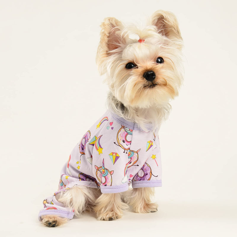 Dog Pajamas Donut Soft Doggie Onesies Puppy Apparel Pet Clothes Cat Pjs for Small Dog Girl Summer Spring X-Large - PawsPlanet Australia