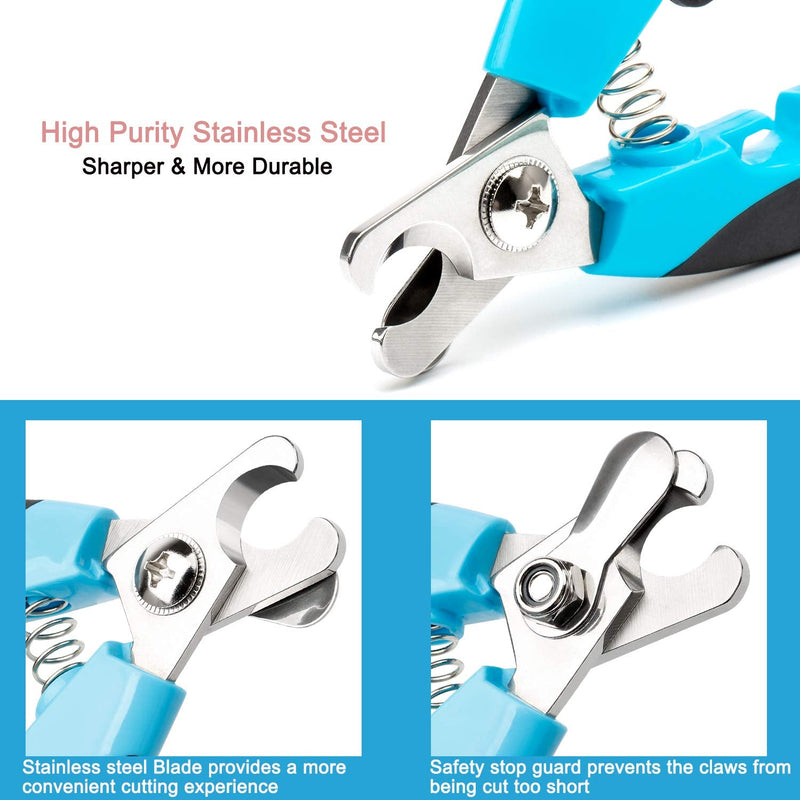 Kasimir Professional Claw Scissors for Dogs and Cats Stainless Steel Claw Care in Pet Salon - Claw Cutter Claw File Claw Pliers with Safety Protection for Large & Medium Pets Model B - PawsPlanet Australia
