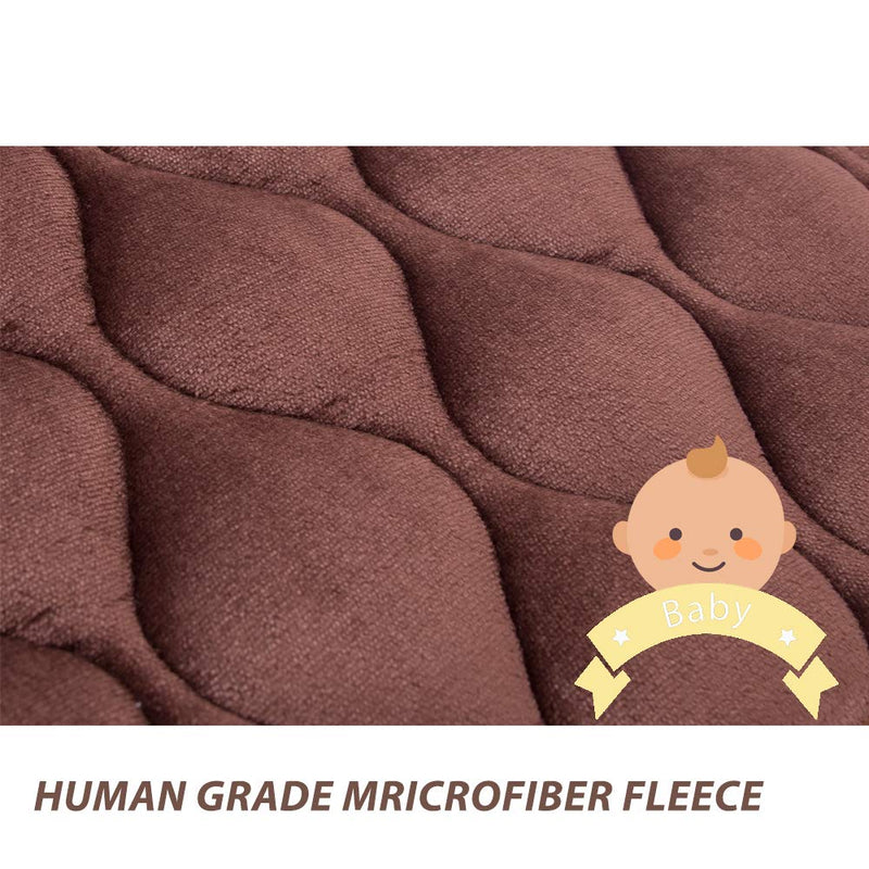 [Australia] - furrybaby Dog Bed Mat Soft Crate Mat with Anti-Slip Bottom Machine Washable Pet Mattress for Dog Sleeping 22-inch Dark Brown Mat 