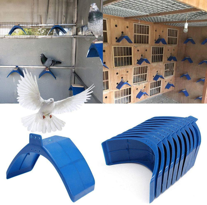 COLIBYOU 20pcs Dove Rest Stand Frame Grill Dwelling Pigeon Perches Roost Bird Supplies Blue Color - PawsPlanet Australia