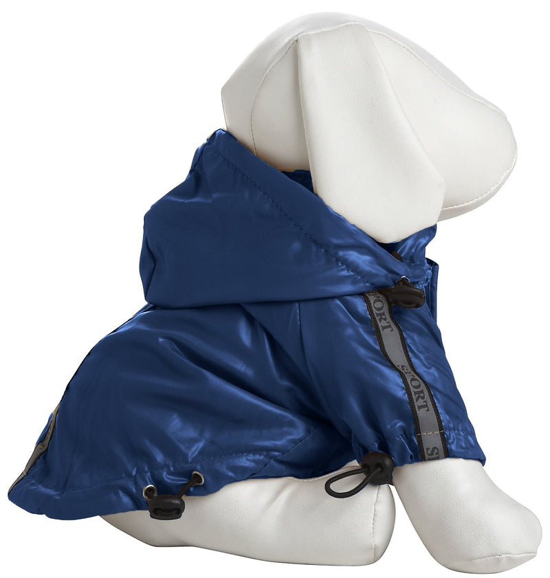 [Australia] - Reflecta-Sport Adjustable Weather-Proof Pet Windbreaker Jacket Dark Blue s 