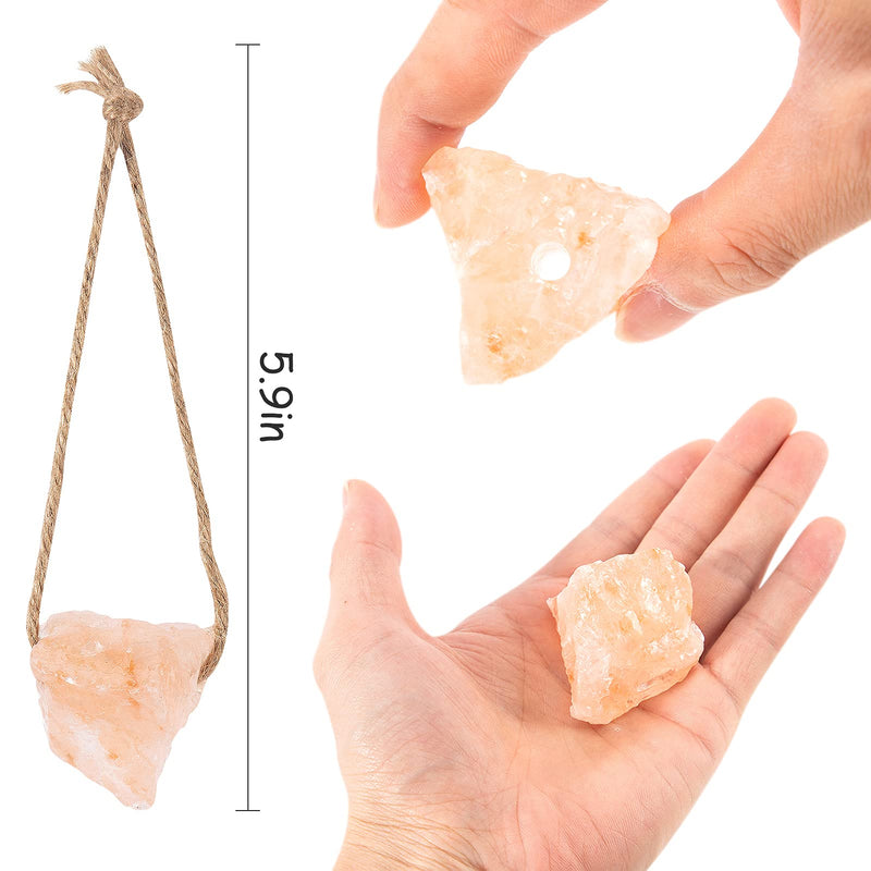 4 Pack Himalayan Small Pets Lick Salt Block on Rope- Natural Small Animal Mineral Salt Chew Toys with Hanging Rope Small Pet Chew Treat Supplies for Guinea Pig Hamster Chinchilla Rabbits Bunny Ferrets - PawsPlanet Australia