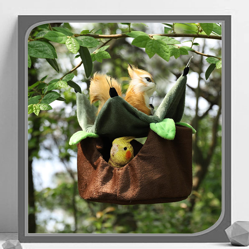 Pet Cage Hammock Cage Accessories Hamster Accessories - Cage Hanging Bed for Small Animals with Hooks, Soft and Warm Pet Cage Small Animal Bed, for Squirrels, Chinchillas and Hamsters. - PawsPlanet Australia