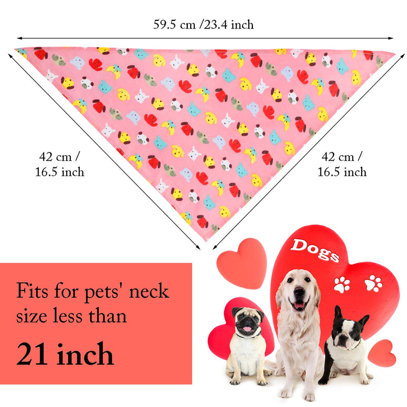 12 Pieces Dog Bandanas - Triangle Dog Scarf, Washable Reversible Printing, Bibs Dog Kerchief Set, Suitable for Small or Medium-Sized Cat and Dog Pets Animal Letter - PawsPlanet Australia