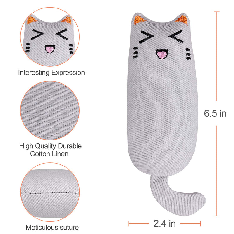 [Australia] - Bojafa Cat Catnip Toys for Cat Playing Chewing Teeth Cleaning - Creative Pillow Scratch Pet Catnip Teeth Grinding Chew Toys 3 Pack 