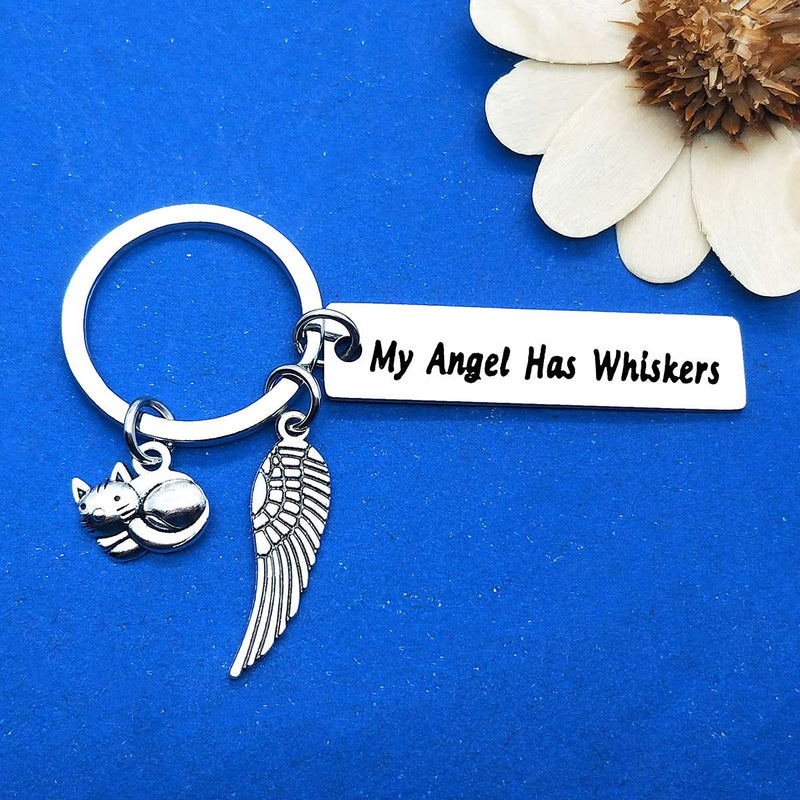 Pet Memorial Gift Loss of Cat Keychain Sympathy Loss of Cat Gift Pet Loss Jewelry Has Whiskers Keyring In Memory of Cat Pet Sympathy Gift for Cat Lover Family Friends Remembrance Gifts - PawsPlanet Australia