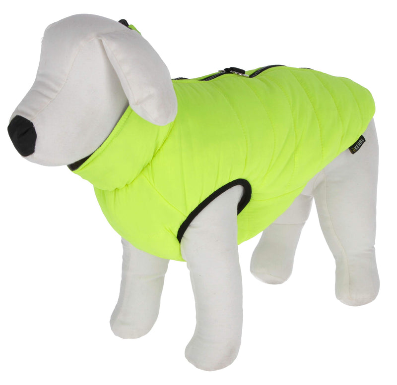 Maxi-Pet Charmonix 80660 Quilted Coat Medium 40 cm Grey/Neon/Yellow - PawsPlanet Australia