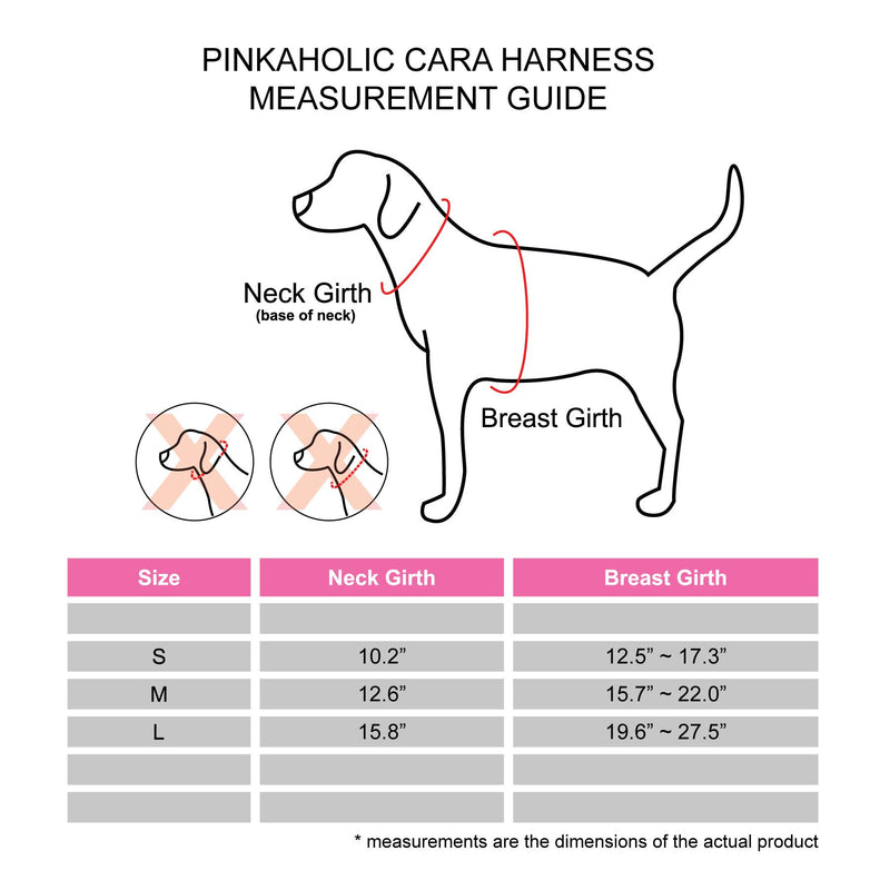 [Australia] - Pinkaholic New York Puppia Pinkaholic New York Cara Harness Small INDIAN PINK 