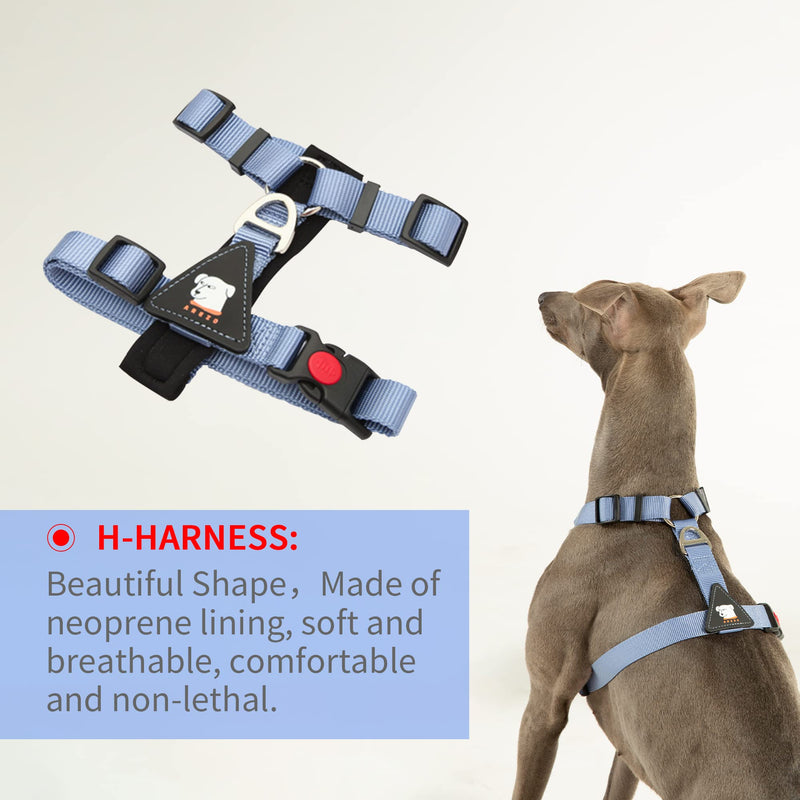 AREZO Dog Harness and Leash Set with Poop Bag Dispenser, No Pull Dog Harness for Small Medium Large DogsÔºåAdjustable Durable Pet Harness with Dog Leashes for Dogs(Blue, L) Very Peri - PawsPlanet Australia