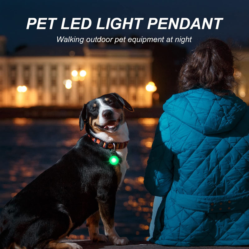 Yizhet Pack of 6 light pendants dog safety LED flashing light for dogs, 3 flashing modes, waterproof LED light pendant key chain, pet LED pendant for dogs, cats - PawsPlanet Australia