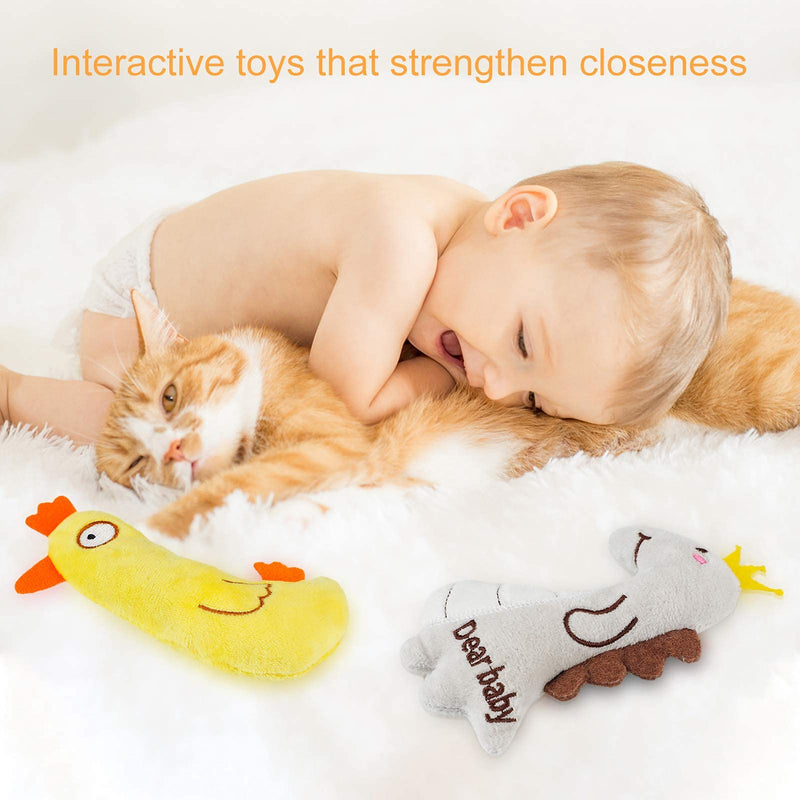 Dorakitten Cat Catnip Toys 5pcs Cat Toys Interactive Kitten Supplies Cat Toys for Indoor cats Kitten Toys Plush Cat Pillow - Cleaning Teeth Creative Wear-Resistant Scratching Chew Toys - PawsPlanet Australia