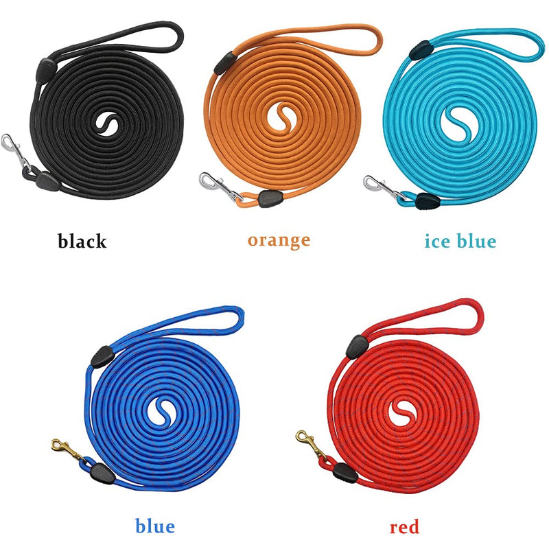 YUCFOREN 16FT/30FT/50FT/100FT Long Dog Leash, Check Cord Recall Training Rope Leash for Puppy Small Medium Large 16ft*1/3" Blue - PawsPlanet Australia