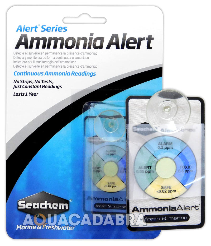 Seachem AMMONIA ALERT TEST KIT AMMONIA MONITOR MARINE FRESH AQUARIUM FISH TANK - PawsPlanet Australia