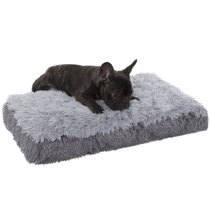 [Australia] - Paws & Pals Dog Bed for Pets & Cats - Bolster Foam Deluxe Bedding Cuddler Lounger Two-Toned Design for Travel, Home & Crate 