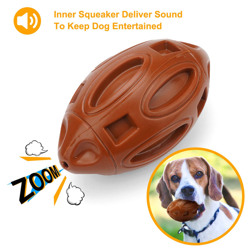 Durable Dog Toys for Aggressive Chewers Large Breed,3 Pcs Aggressive Chew Toys for Meduim Large Dogs,Indestructible Dog Toys,Squeaky Dog Toys,IQ Treat Ball,Natural Rubber Puppy Chew Toys - PawsPlanet Australia