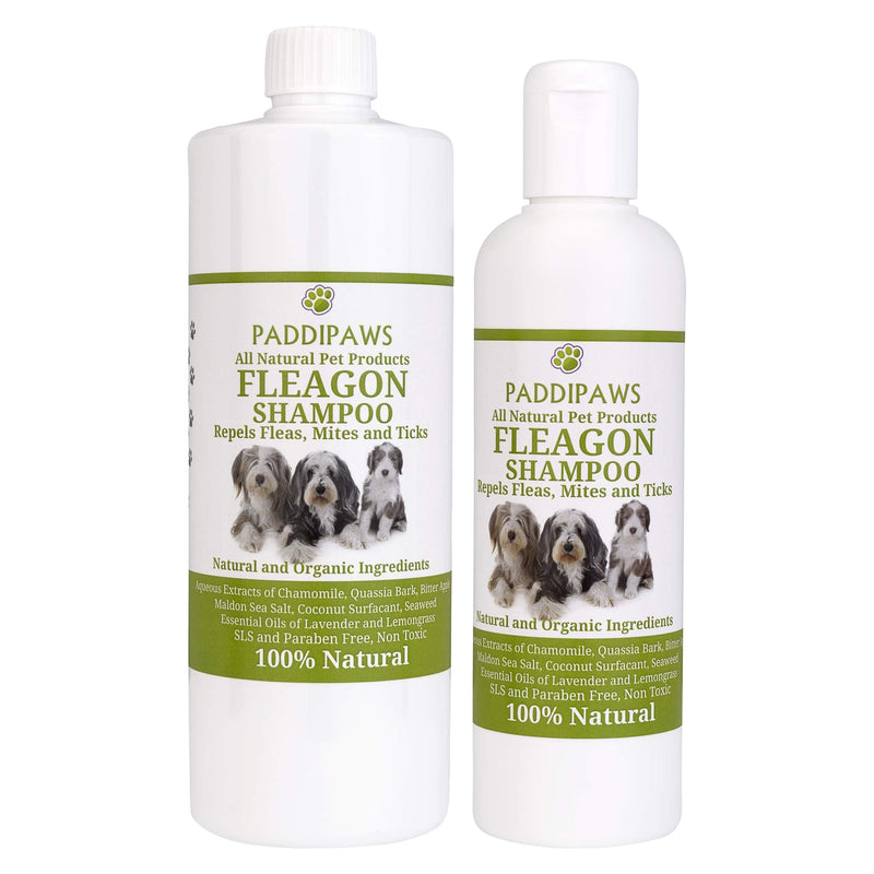 100% Natural Flea Shampoo - Antibacterial - Anti Fungal Shampoo - Natural Control and Prevention from Fleas and other Parasites - Safe Chemical Free Natural Flea Away Shampoo - 250ml - PawsPlanet Australia