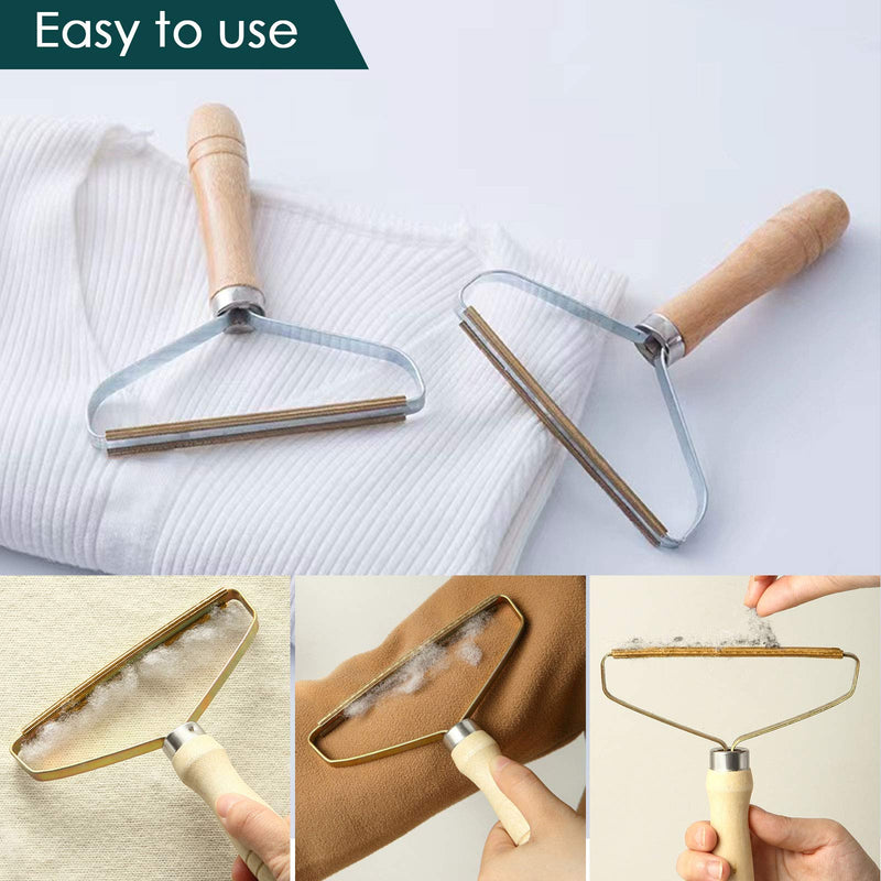 Triumphant Lint Remover (3 Pack) for Clothes Manual Fuzz Shaver Reusable Double-Sided Lint Remover Travel Brush for Removing Lint Pet Hair Dust in Clothes and Furniture Pack of 3 - PawsPlanet Australia