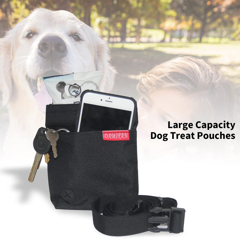 DAMIFAN Dog Treat Training Pouch Easily Carries Pet Treats Black - PawsPlanet Australia