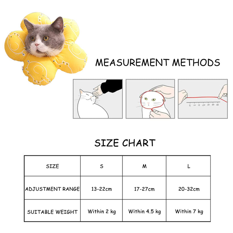 EACHPT Cat Recovery Collar Adjustable Cat Cone Collar Elizabeth Pet Collars Comfortable Pet Cone Recovery Anti-bite Anti-lick Pet Protection Collar Neck Collar After Surgery for Cat Puppy L - PawsPlanet Australia