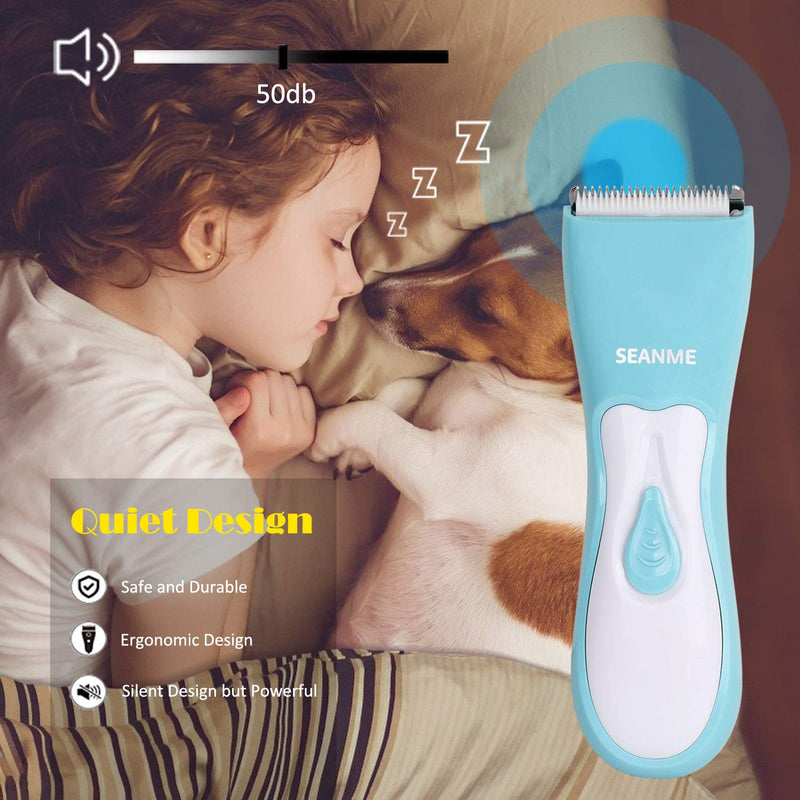 [Australia] - seanme Dog Clippers Washable, 2020 New Upgrade Dog Grooming Clippers Kit with Double Blades Professional Electric Trimmer Set Rechargeable Cat Trimmer Low Noise Shaver for Dogs/Cats 