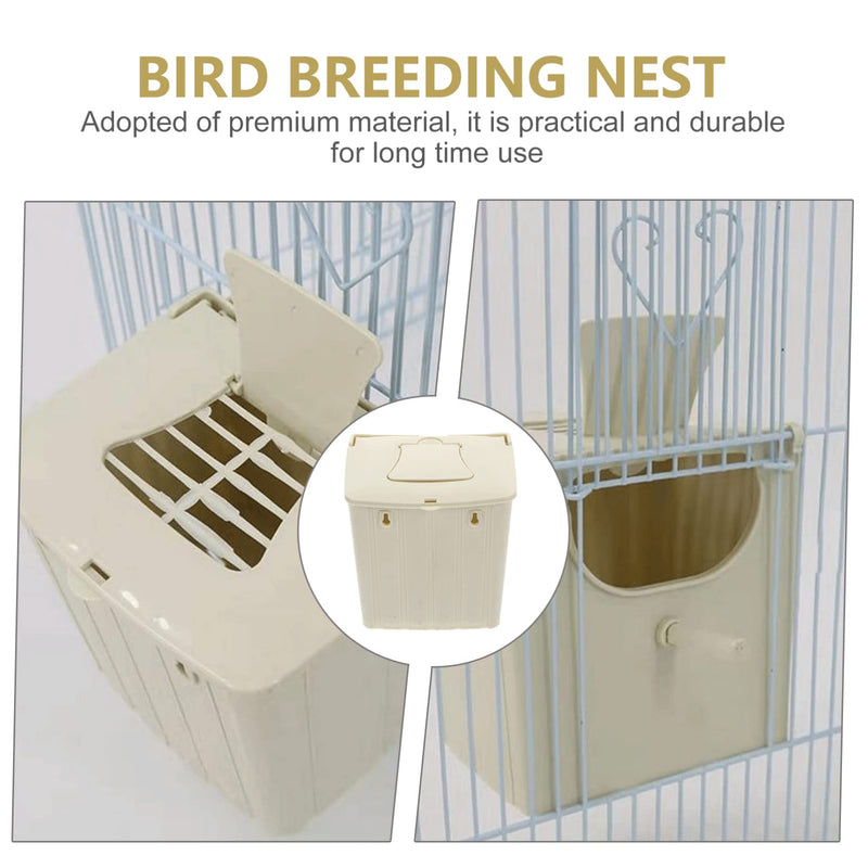 STOBOK Bird Nest Box Plastic Birdhouses: 2Pcs Parrot Breeding Box Breeding Nesting Bird Aviary Cage Box for Parakeet Budgie Cockatiel - PawsPlanet Australia